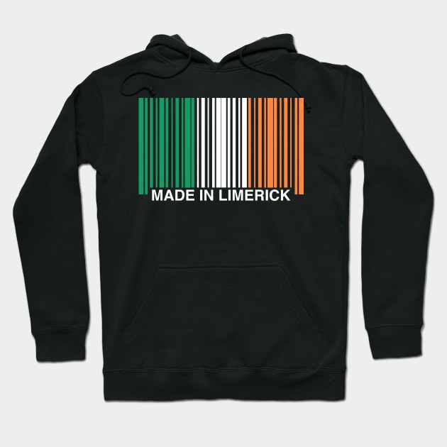 Made in Limerick Ireland Funny Irish Barcode Hoodie by GiftTrend